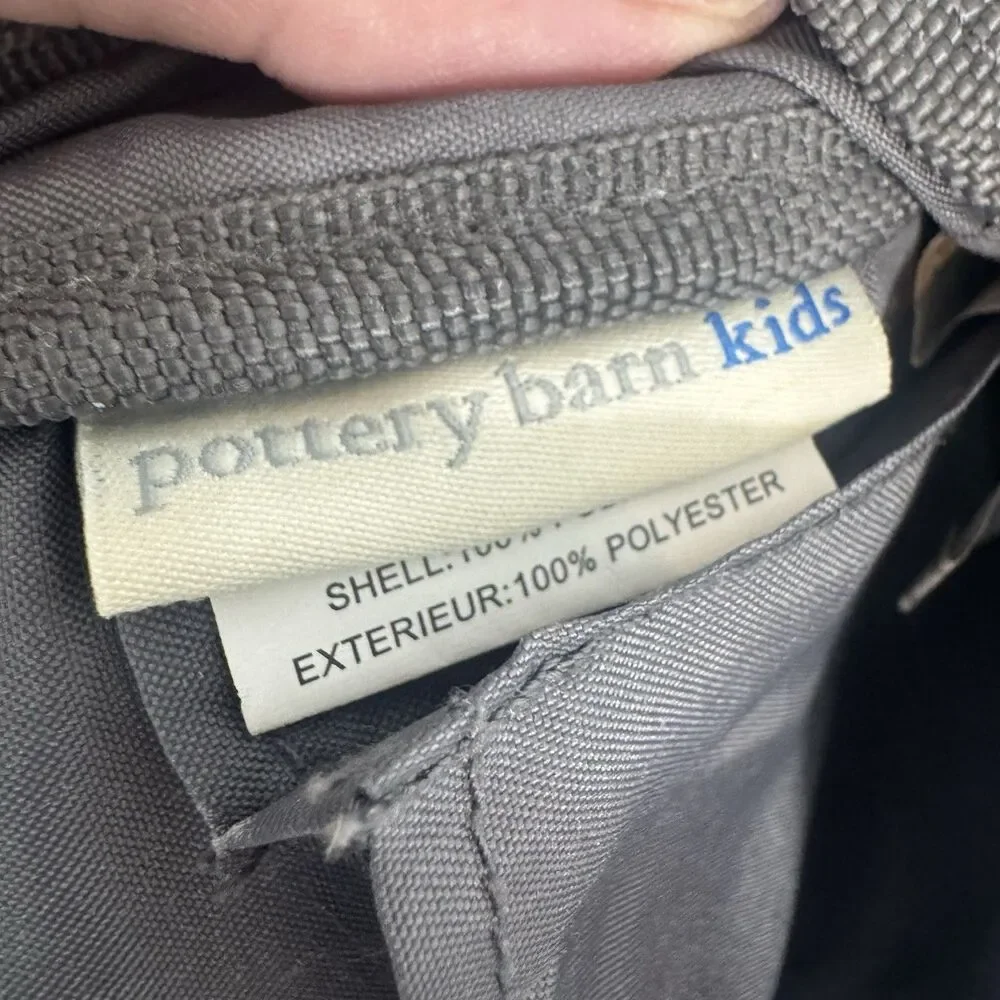 Pottery Barn Kids Mackenzie Navy Blue Skateboard Camo Backpack Small Embroidered